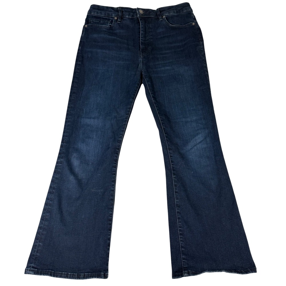 FRAME Le Crop Mini‎ Boot Jeans Womens 31 Dark Blue Denim Cropped Bootcut Flare
